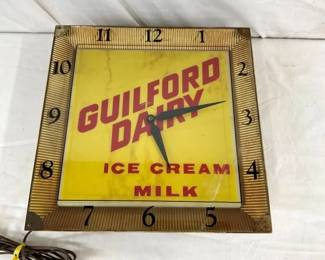 GUILFORD DAIRY ICE CREAM CLOCK