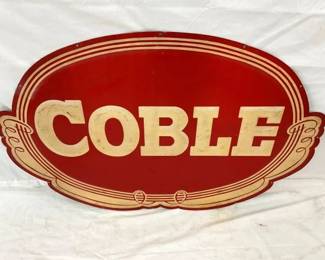 EMB. COBLE DIE CUT SIGN