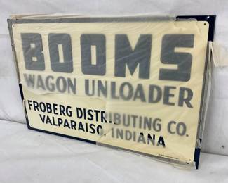 EMB. BOOMS WAGON UNLOADER SIGN
