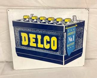 DECO BATTERIES MASONITE SIGN