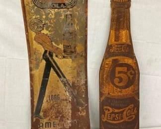 VERT. NICOL KOLA, PEPSI BOTTLE SIGN
