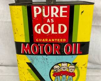 2G. PURE GOLD MOTOR OIL CAN