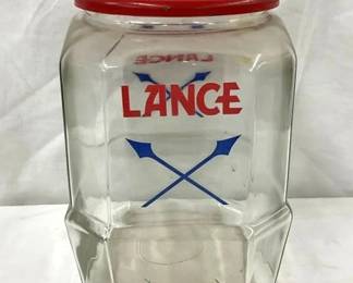 TALL LANCE JAR W/ CROSS ARROWS