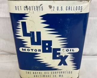 2G. LUBEX MOTOR OIL CAN