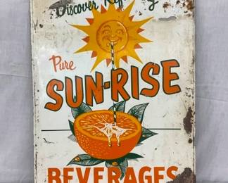 SUN-RISE BEVERAGES SIGN