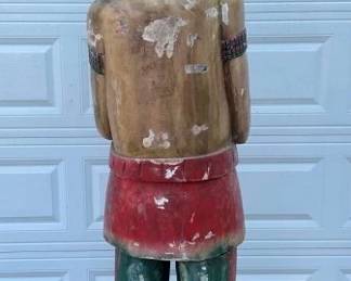 BACKVIEW CARVED INDIAN