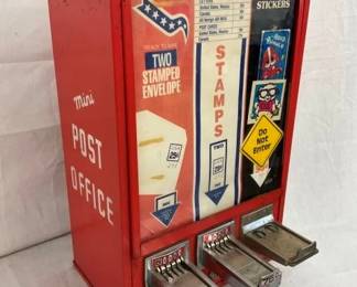 CLOSE UP VIEW COIN OP MINI POST OFFICE