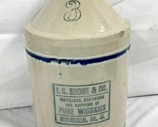 3G. I.C SHORE & CO. STONEWARE JUG