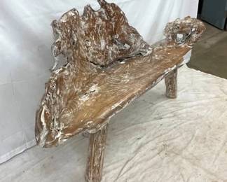 UNUSUAL DRIFT WOOD BENCH