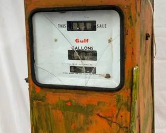 GOOD GULF CROME TOP GAS PUMP