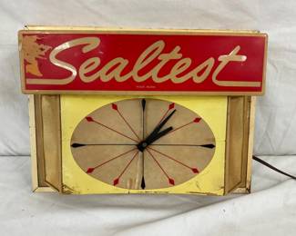 LIGHTED SEALTEST CLOCK