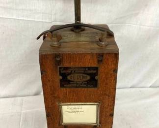 EARLY OAK DUPONT BLASTING BOX