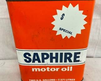 2G. SAPHIRE MOTOR OIL CAN