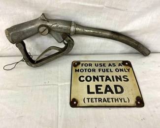 GILBARCO NOZZLE, LEAD SIGN