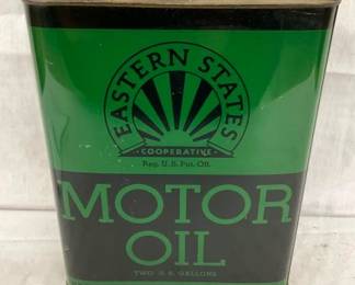 2G. EASTERN STATE MOTOR OIL CAN