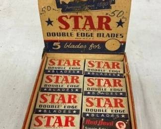 OLD STOCK STAR BLADES COUNTER DIPSLAY