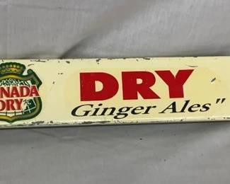 CLOSE UP VIEW Canada Dry DOOR PUSH