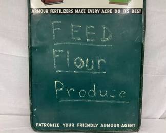 ARMOUR VERTAGREEN MENU SIGN