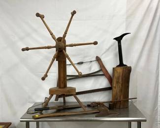 PRIM. YARN WINDER, FOOT AZE, ETC