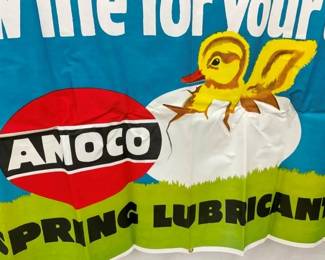 AMOCO BANNER W/NICE COLOR & DETAILS