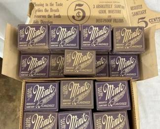 OLD STOCK MINTO TOOTHPICKS DISPLAY
