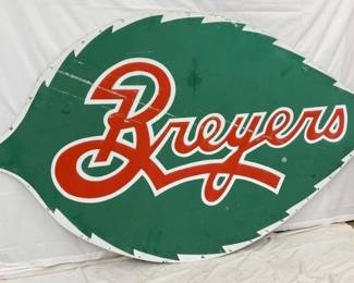 DIECUT BREYERS ICE CREAM SIGN