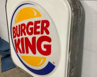 CONVEX Burger King LIGHT UP SIGN
