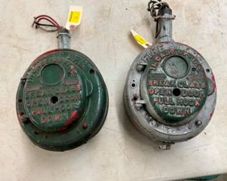 (2) 1920'S FIRE ALARM
