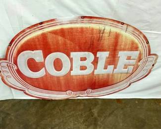 EMB. COBLE ALUM. STORE SIGN