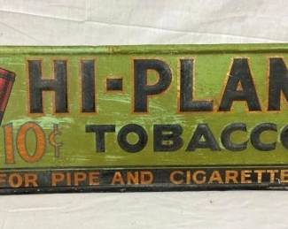 EMB. HI PLANE TOBACCO SIGN