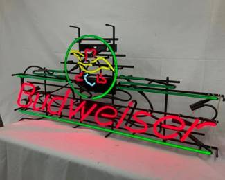 CLOSEUP VIEW NEON SIGN