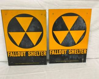 FALLOUT SHELTER REFLECTIVE SIGNS