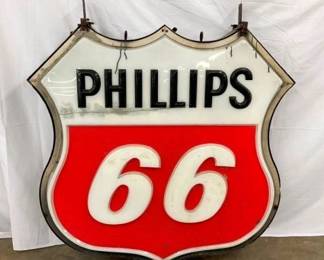 EMB. PLASTIC PHILLIPS 66 SWINGER SIGN