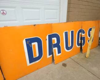 EARLY PORC. REXALL SIGN