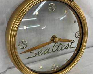 CLOSE UP VIEW SEALTEST CLOCK
