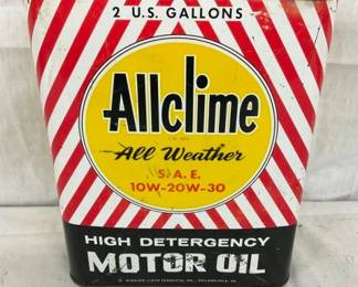 2G. ALLCLIME MOTOR OIL CAN