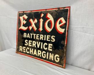 OTHERSIDE EXIDE BATTERIES SIGN