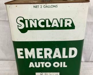 2G. SINCLAIR EMERALD AUTO OIL CAN