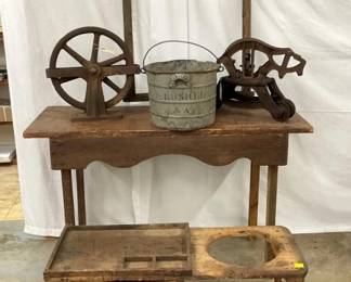 PRIM. WORK TABLE, TROLLY, ETC