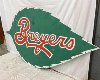 DIECUT BREYERS ICE CREAM SIGN