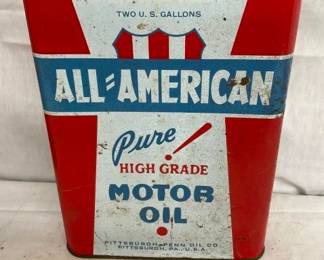 2G. ALL AMERICAN MOTOR OIL CAN