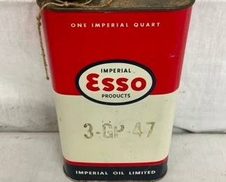 1QT. ESSO MOTOR OIL CAN