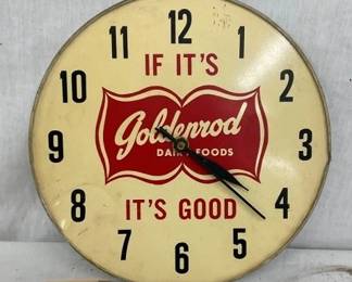 GOLDENROD FOODS CLOCK