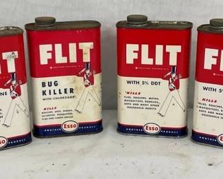 160Z FLIT ESSO BUG KILLER CANS