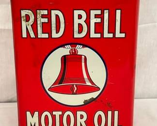 2G. RED BELL MOTOR OIL CAN
