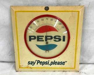 9X9 EMB. PEPSI THERMOMETER