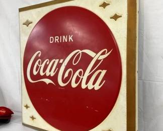 COCA-COLA SELF FRAMED SIGN