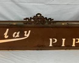 ORNATE BEWLAY PIPES  HANGING TRADE SIGN 