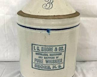 3G. I.C SHORE & CO. STONEWARE JUG
