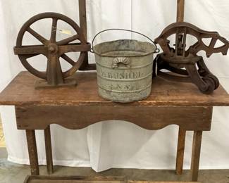 PRIM. BUCKET, TROLLEY, PULLY